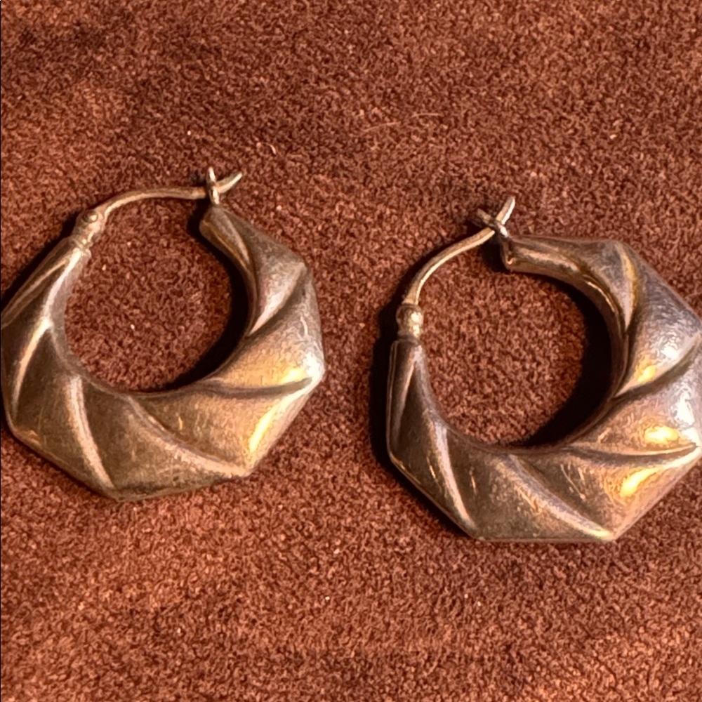 Silver PUFF 925 earrings 🐈‍⬛ - Picture 3 of 7
